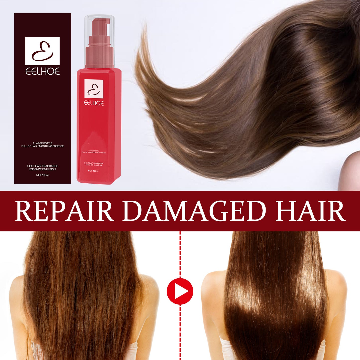 EELHOE Conditioning Serum Hair Repairing Moisturizing Fluffy Hair Leave-In Conditioning