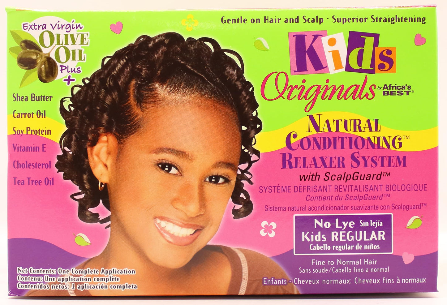 Kids Originals by Africa's Best Natural Conditioning Relaxer System (No-Lye, Kids Regular)