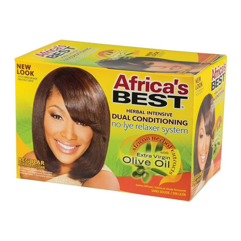 Africa's Best Herbal Intensive Dual Conditioning No-Lye Relaxer System (Regular)
