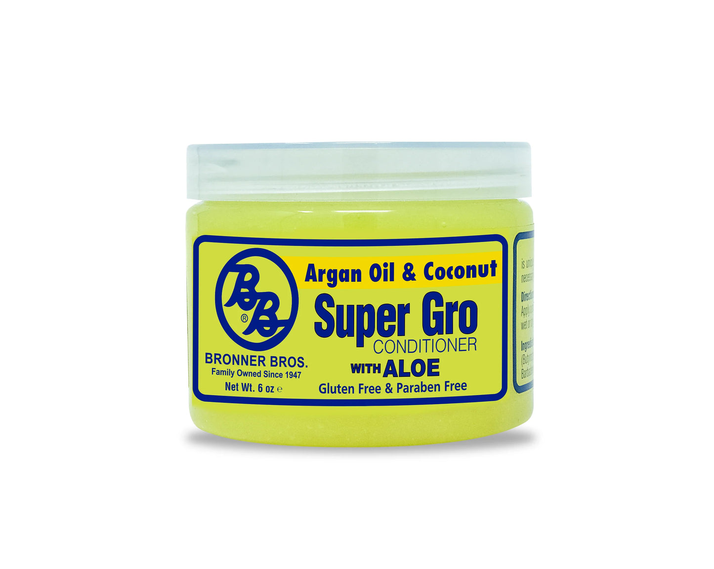 Bronner Bros. Super Gro Conditioner w/ Aloe (Argan Oil & Coconut) 6 oz
