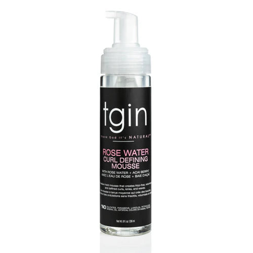TGIN Rose Water Curl Defining Mousse 8 oz