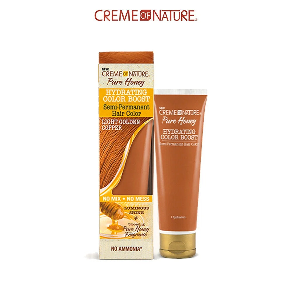 Creme Of Nature Pure Honey Hydrating Color Boost Semi-Permanent Hair Color