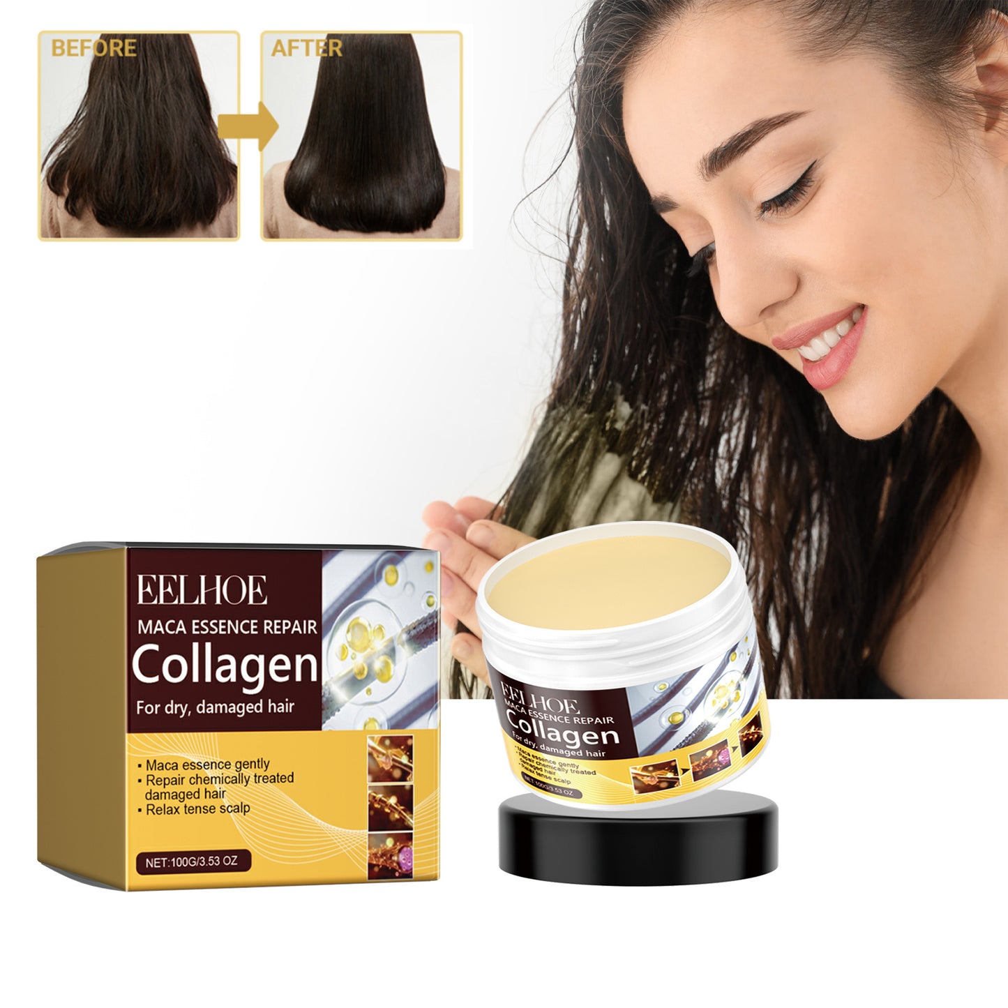 Strong And Moisturizing Collagen Repair Hair Mask