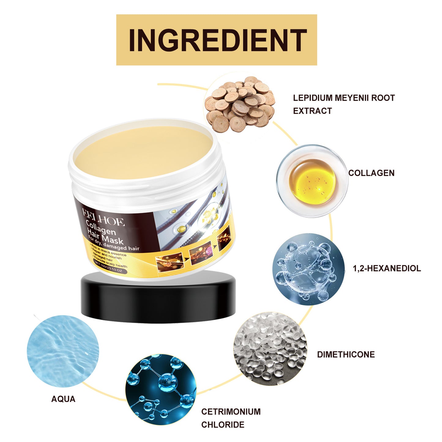 Strong And Moisturizing Collagen Repair Hair Mask