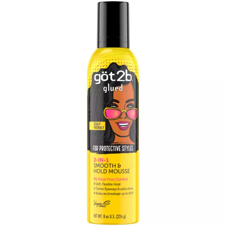 got2b Glued 2-In-1 Smooth & Hold Mousse 8 oz