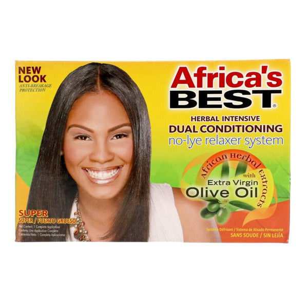 Africa's Best Herbal Intensive Dual Conditioning No-Lye Relaxer System (Super)