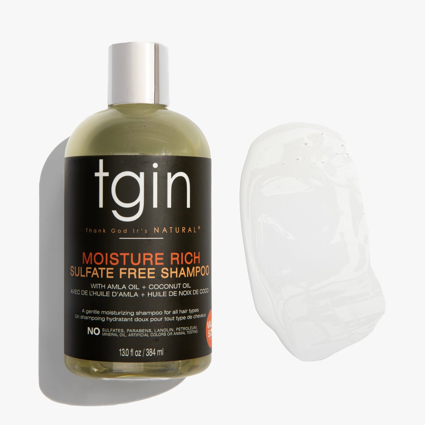 TGIN Moisture Rich Sulfate Free Shampoo 13 oz