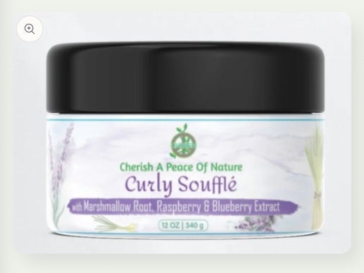 Cherish A Peace Of Nature Curly Souffle w/ Marshmallow Root, Raspberry & Blueberry Extract 12 oz