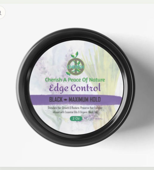 Cherish A Peace Of Nature Edge Control Black - Maximum Hold 2 oz