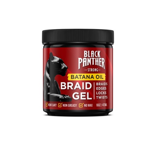 Black Panther Strong Braid Gel (Batana Oil) 4oz