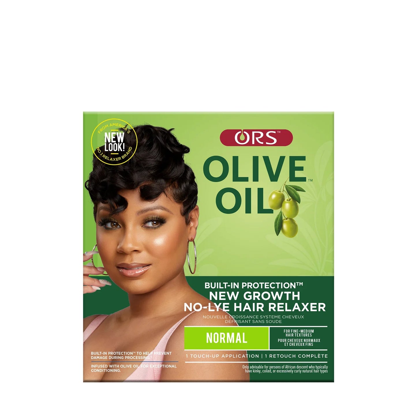 ORS Olive Oil Built-In Protection New Growth No-Lye Hair Relaxer Kit