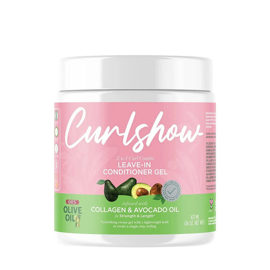 ORS Olive Oil Curlshow 2-in-1 Curl Combo Leave-In Conditioner Gel 16 oz