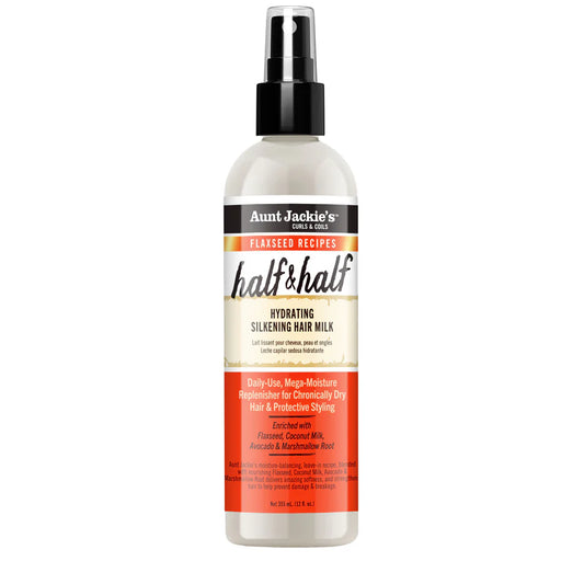 Aunt Jackie's Half & Half Hydrating Silkening Hair Milk 12oz
