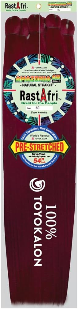 RastAfri Amazonia 6X Pre-Stretched Braid Hair 54"