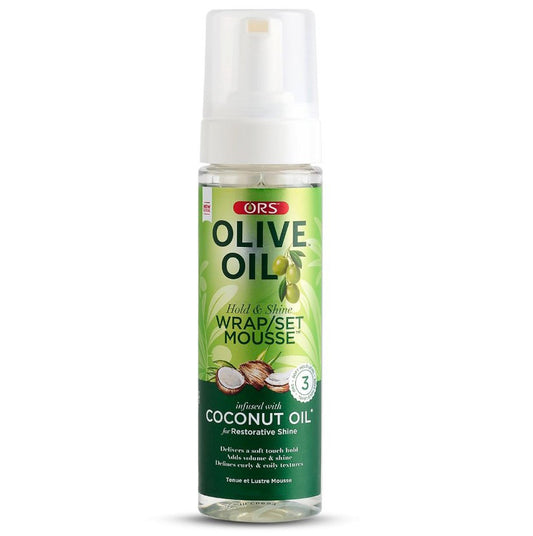 ORS Olive Oil Hold & Shine Wrap/Set Mousse 3.7 oz