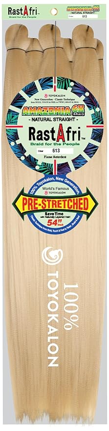 RastAfri Amazonia 6X Pre-Stretched Braid Hair 54"