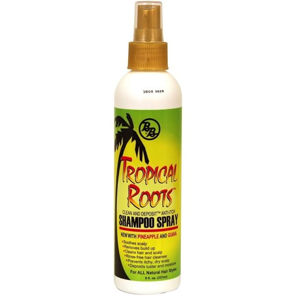Bronner Bros. Tropical Roots Rinse Free Shampoo Spray 8 oz