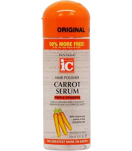 Fantasia IC Hair Polisher Carrot Serum - Triple Strength 6 oz