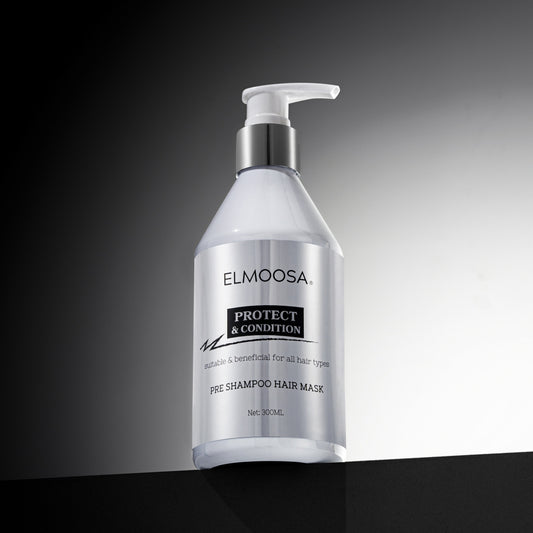 ELMOOSA Pre Shampoo Hair Mask,100ml&300ml Keratin & Macadamia Ternifolia Seed Oil,Heat Protect Intensively Moisturizes Hair, Restoring Silkiness And Shine