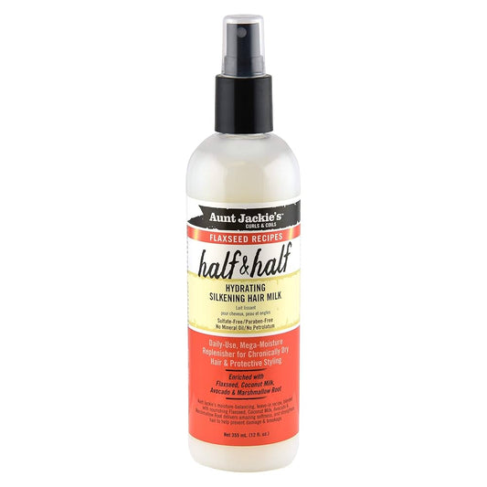 Aunt Jackie's Half & Half Hydrating Silkening Hair Milk 12 oz