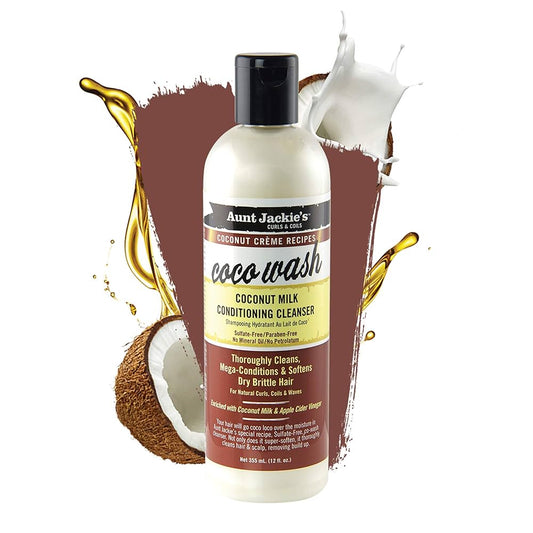 Aunt Jackie's Coco Wash Coconut Milk Conditioning Cleanser 12 oz