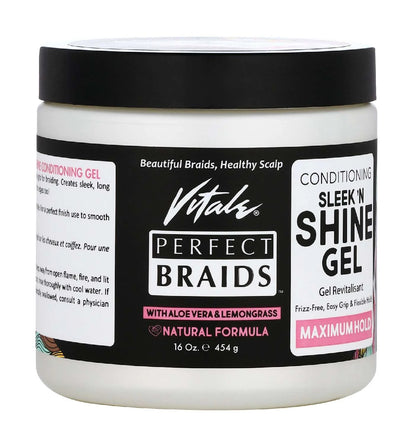 Vitale Perfect Braids Conditioning Sleek N' Shine Gel (Maximum Hold)