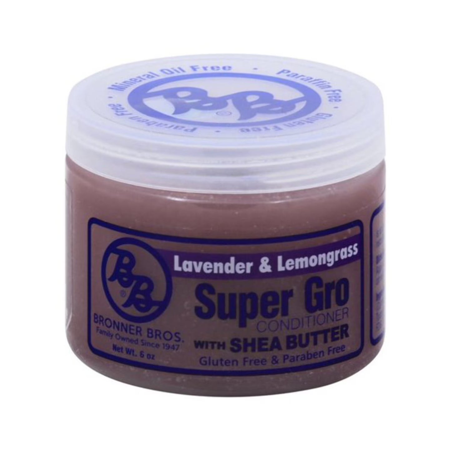 Bronner Bros. Super Gro Conditioner w/ Shea Butter (Lavender & Lemongrass) 6 oz