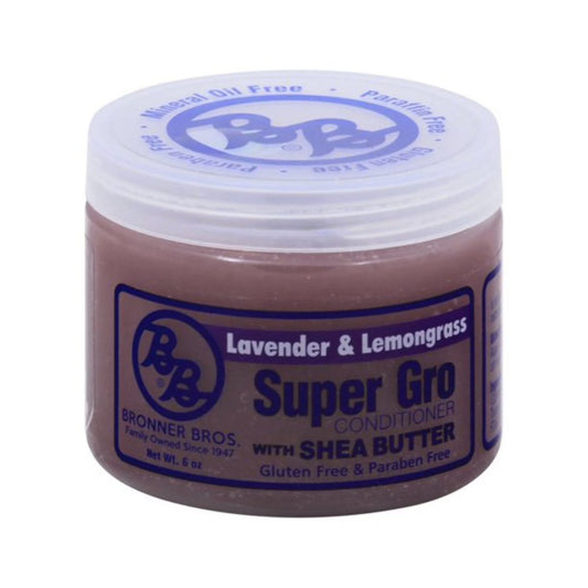 Bronner Bros. Super Gro Conditioner w/ Shea Butter (Lavender & Lemongrass) 6 oz