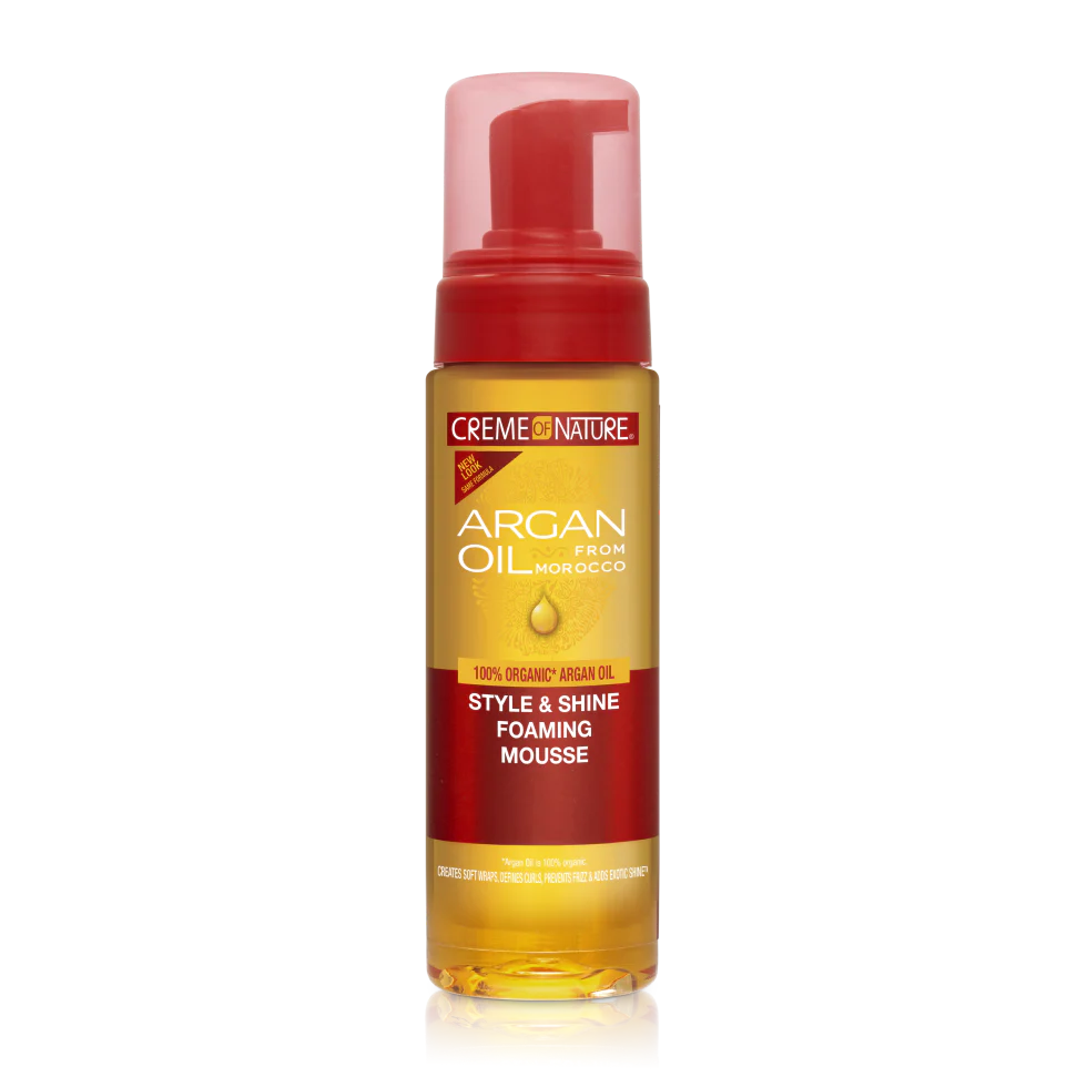 Creme Of Nature Argan Oil Style & Shine Foaming Mousse 7 oz