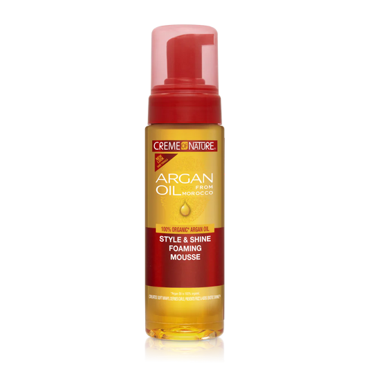Creme Of Nature Argan Oil Style & Shine Foaming Mousse 7 oz
