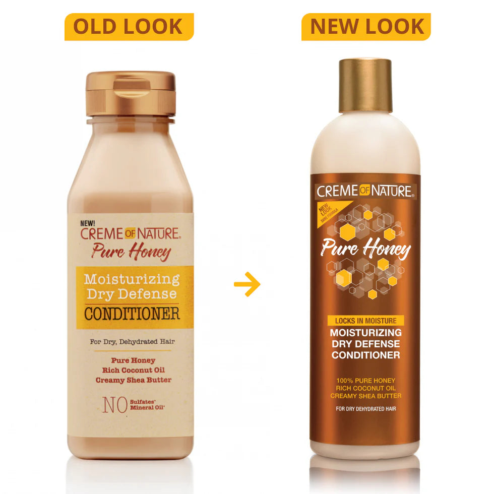 Creme Of Nature Pure Honey Moisturizing Dry Defense Conditioner 12 oz