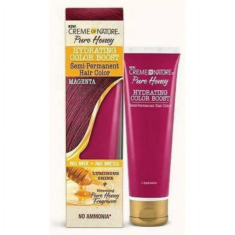 Creme Of Nature Pure Honey Hydrating Color Boost Semi-Permanent Hair Color