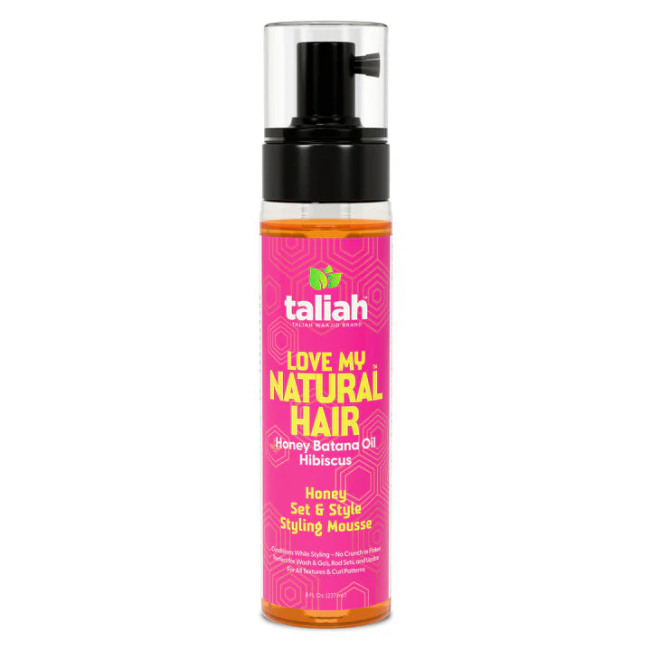 Taliah Waajid Love My Natural Hair Honey Set & Style Styling Mousse 8 oz