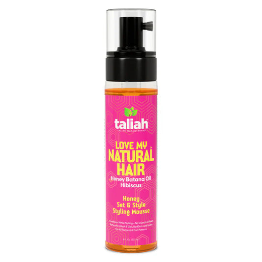 Taliah Waajid Love My Natural Hair Honey Set & Style Styling Mousse 8 oz