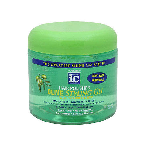 Fantasia IC Hair Polisher Olive Styling Gel 16 oz