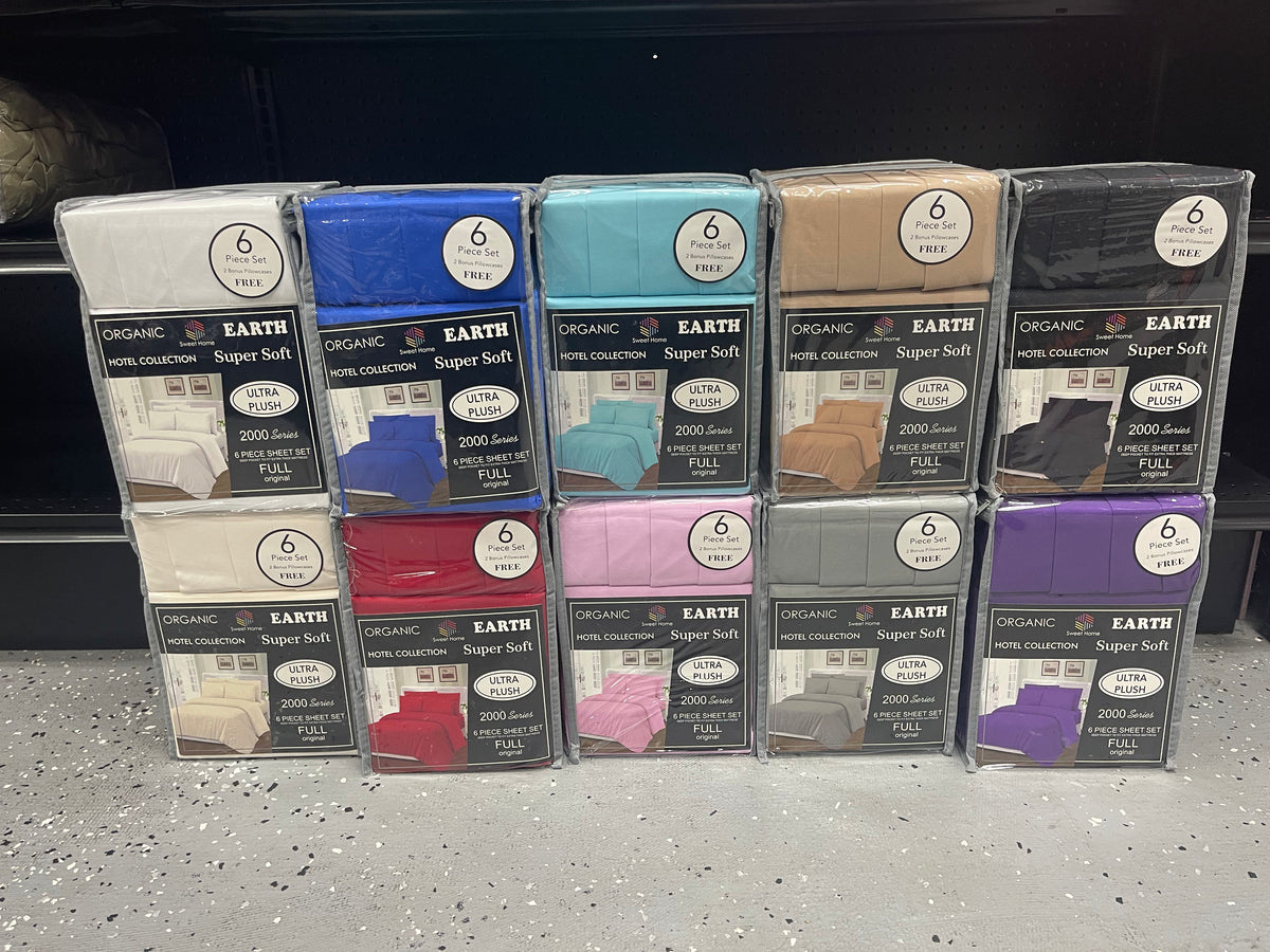 Sweet Home 2000 Series Ultra Plush 6pcs. Sheet Set - Full Size