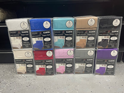 Sweet Home 2000 Series Ultra Plush 6pcs. Sheet Set - Full Size