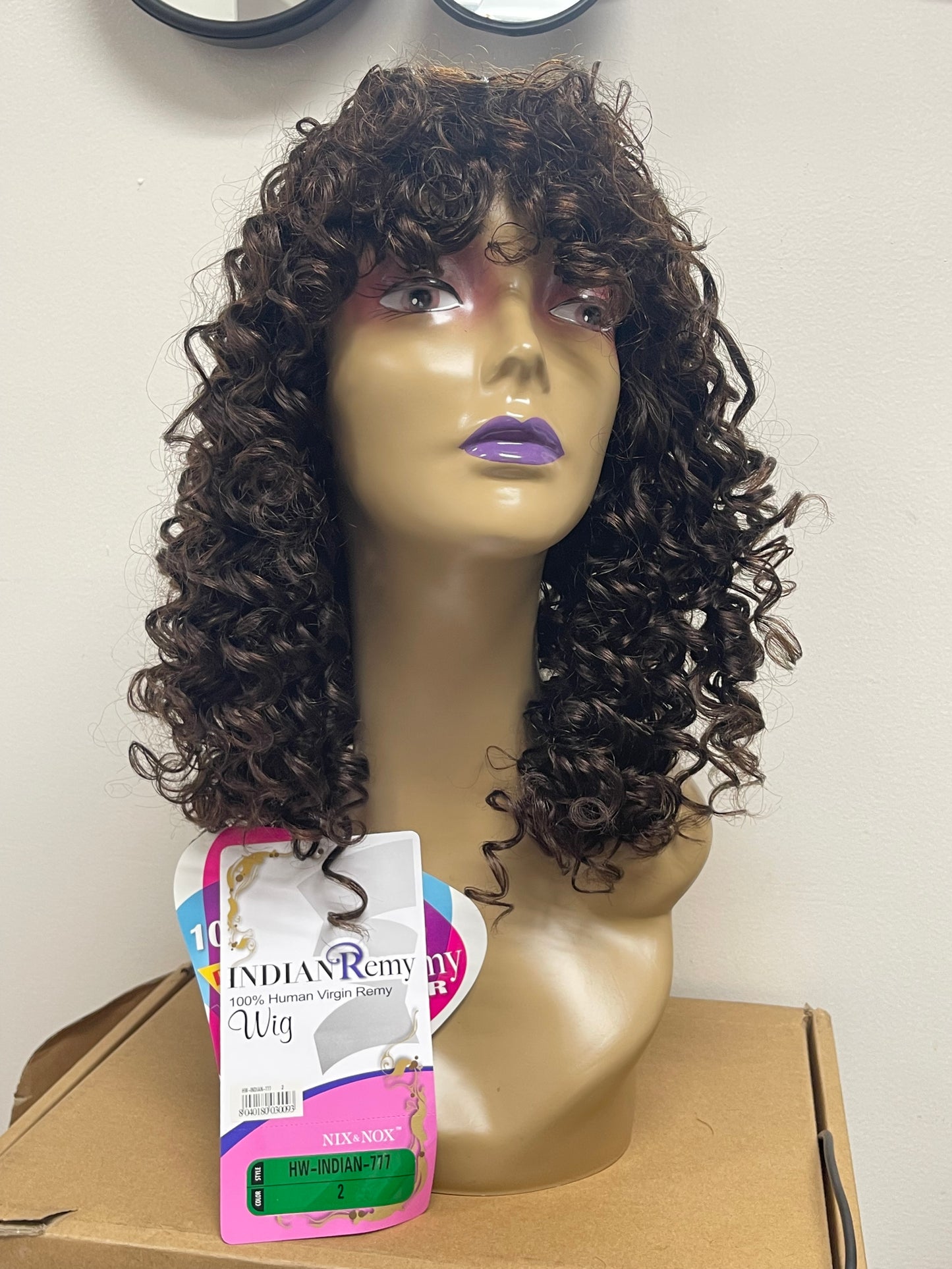 Indian Remy 100% Human Virgin Remy Wig (HW-INDIAN-777)