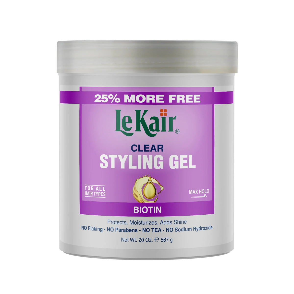 LeKair Clear Styling Gel with Biotin 20 oz