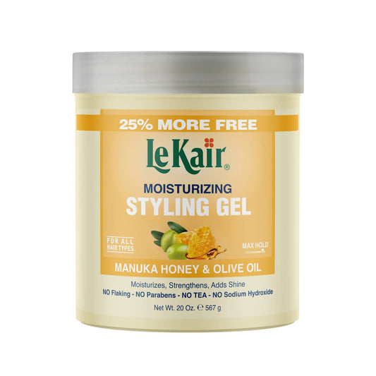 LeKair Moisturizing Styling Gel with Manuka Honey & Olive Oil 20 oz