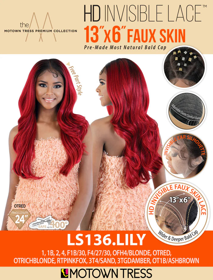 Motown Tress HD Invisible Lace Wig 13"X6" - LS136.LILY