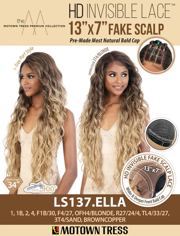 Motown Tress HD Invisible Lace Wig 13"X7" - LS137.ELLA