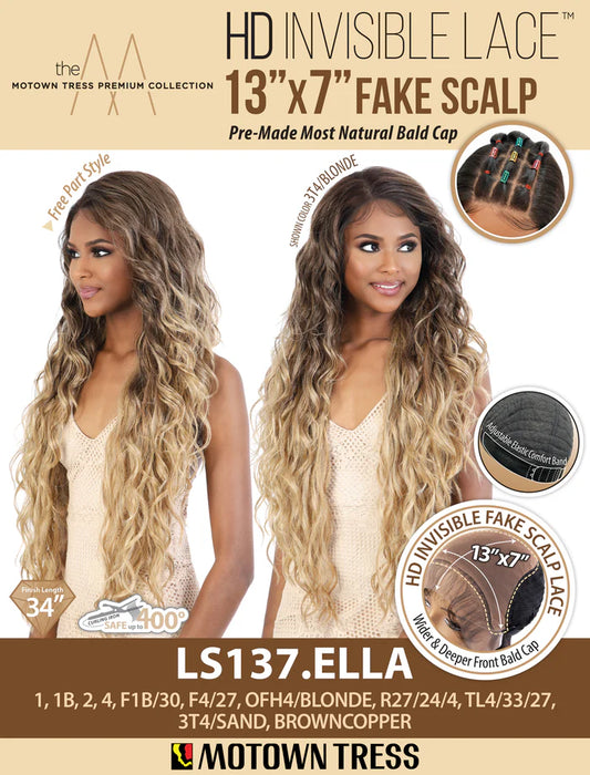 Motown Tress HD Invisible Lace Wig 13"X7" - LS137.ELLA