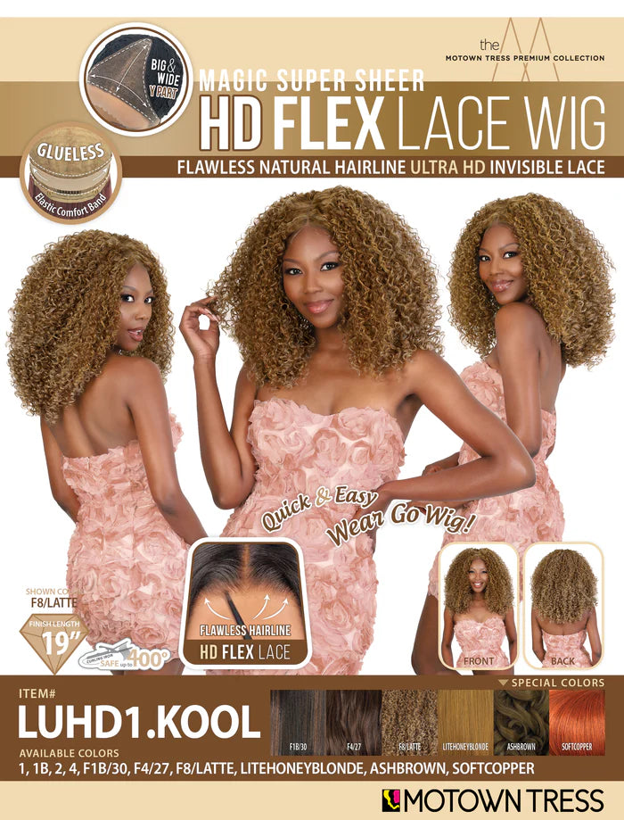 Motown Tress HD Flex Lace Wig - LUHD1.KOOL