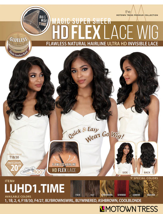 Motown Tress Ultra HD Flex Lace Wig - LUHD1.TIME