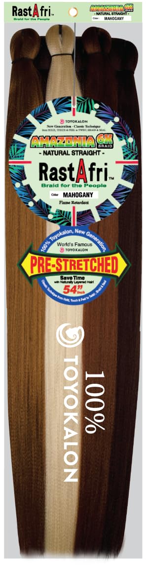 RastAfri Amazonia 6X Pre-Stretched Braid Hair 54"