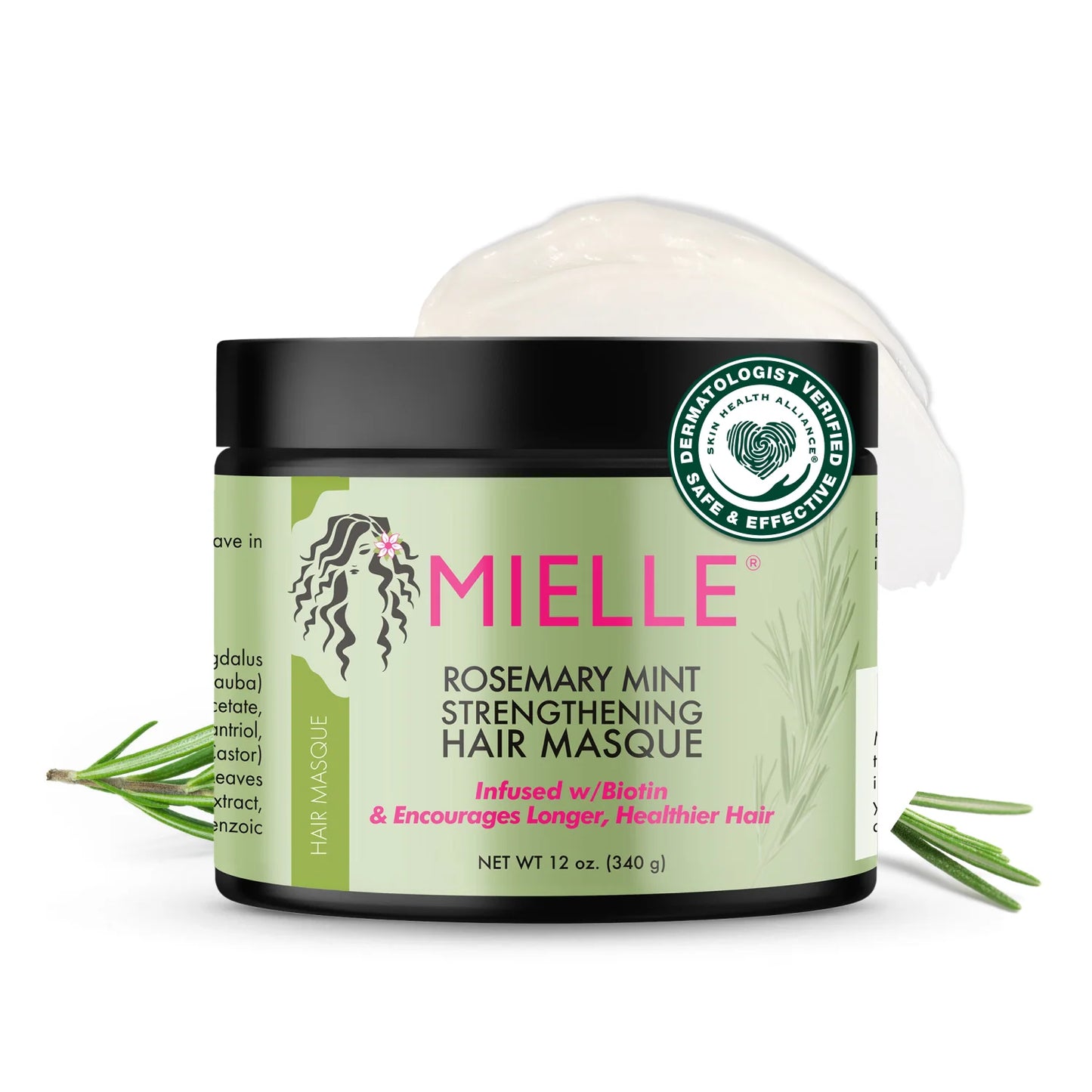 Mielle Rosemary Mint Strengthening Hair Masque 12 oz