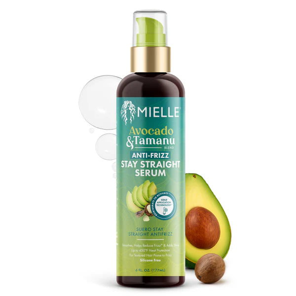 Mielle Avocado & Tamanu Anti-Frizz Stay Straight Serum 6 oz