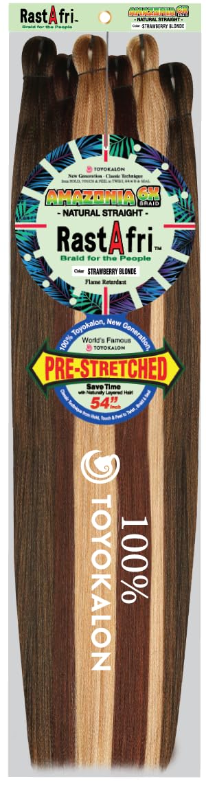 RastAfri Amazonia 6X Pre-Stretched Braid Hair 54"