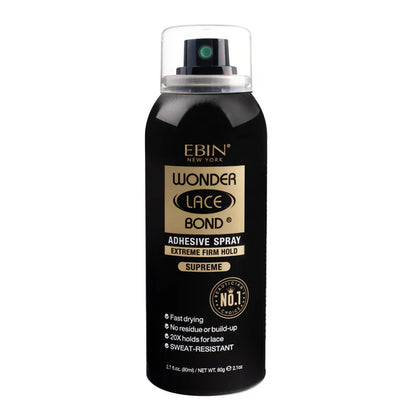 EBIN Wonder Lace Bond Adhesive Spray (Extreme Firm Hold) - Supreme